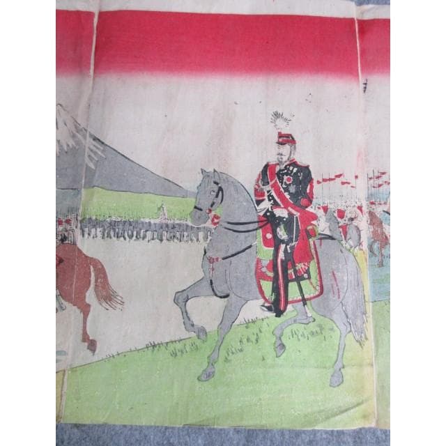 版画斉火観兵式之図三枚綴り [B28041]