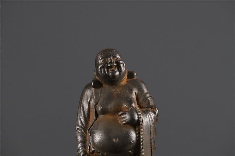 鉄器 鉄仏 大腹弥勒仏 仏像 鎮宅 辟邪 開運 風水 招財 工芸品 美術品 置物