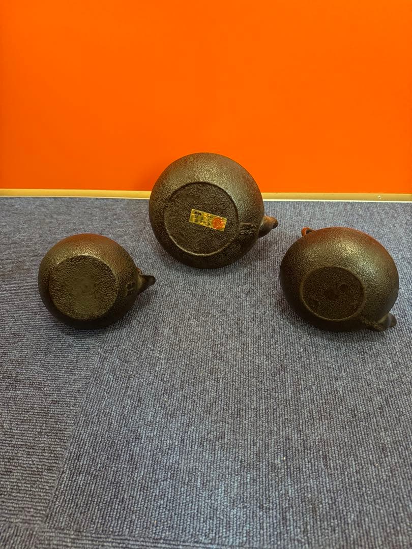 1905 南部鉄器　鉄瓶　3客