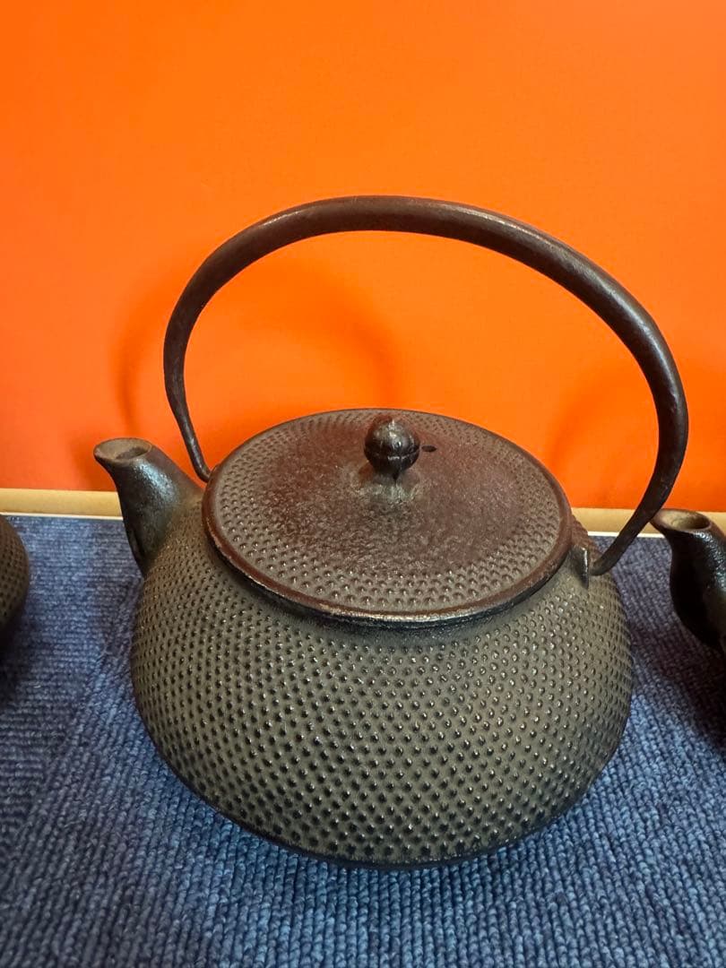 1905 南部鉄器　鉄瓶　3客