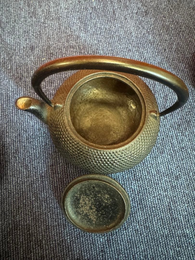 1905 南部鉄器　鉄瓶　3客