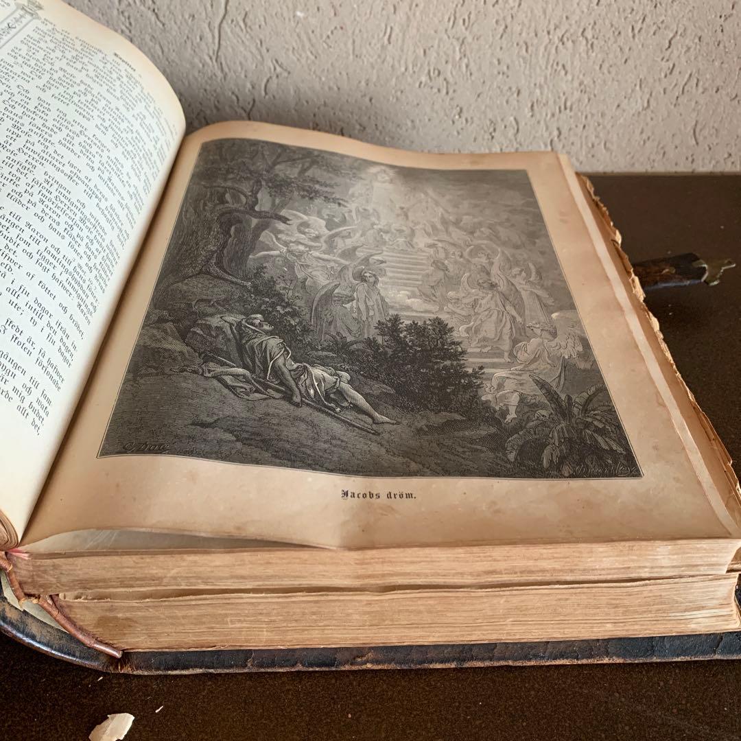 アンティーク19世紀の聖書ビブリア