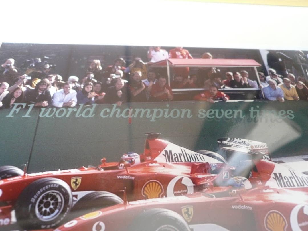 F１　シューマッハ・バリチェロ　直筆サイン入り写真（額装付）