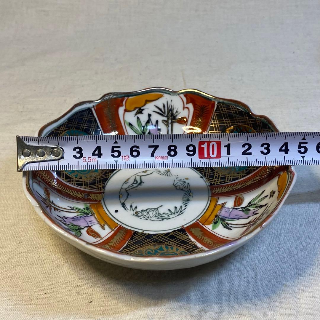 伊万里　古伊万里　大聖寺伊万里　なます皿　色絵　金襴手　5客