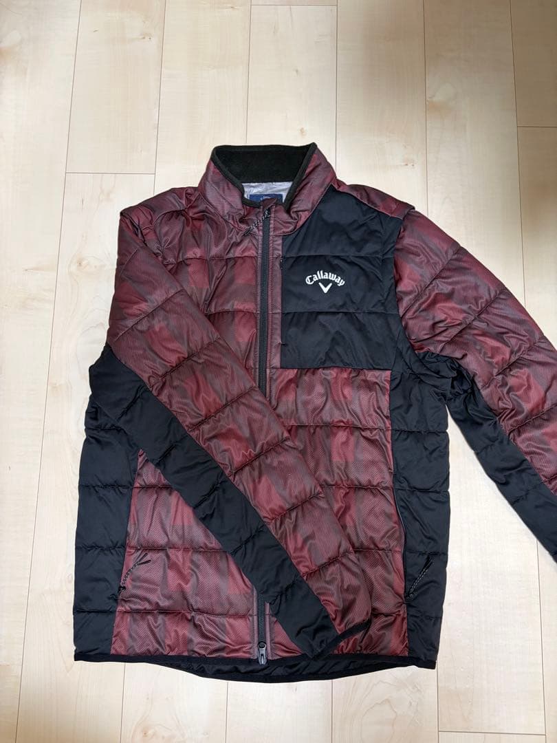Callaway キルティングジャケット 赤黒
