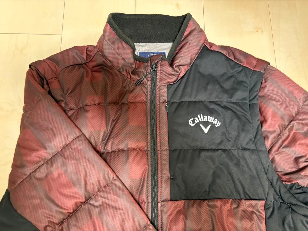 Callaway キルティングジャケット 赤黒