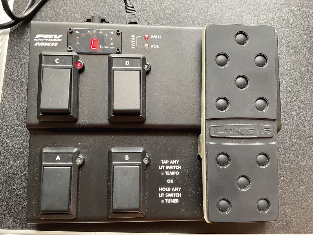 Line 6 POD XT PRO とFBV MK IIペダルとケース音出し確認