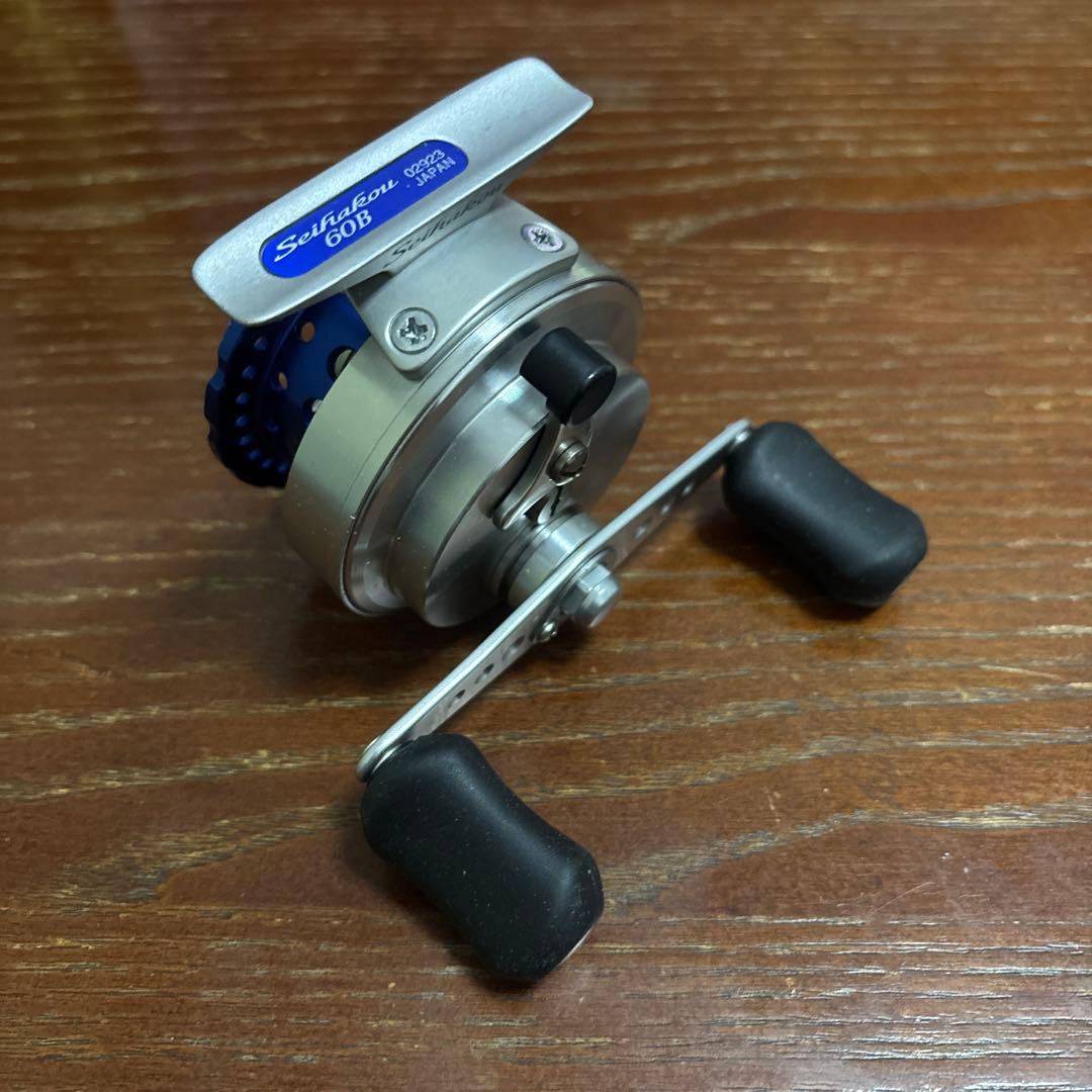 シマノ セイハコウ 60B ブルー　かかり釣りリール