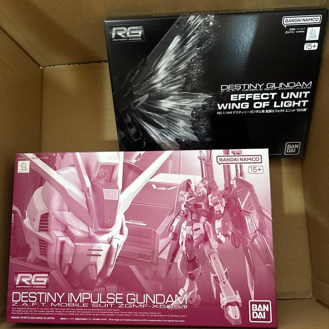 RG デスティニーインパルスガンダム&光の翼セット