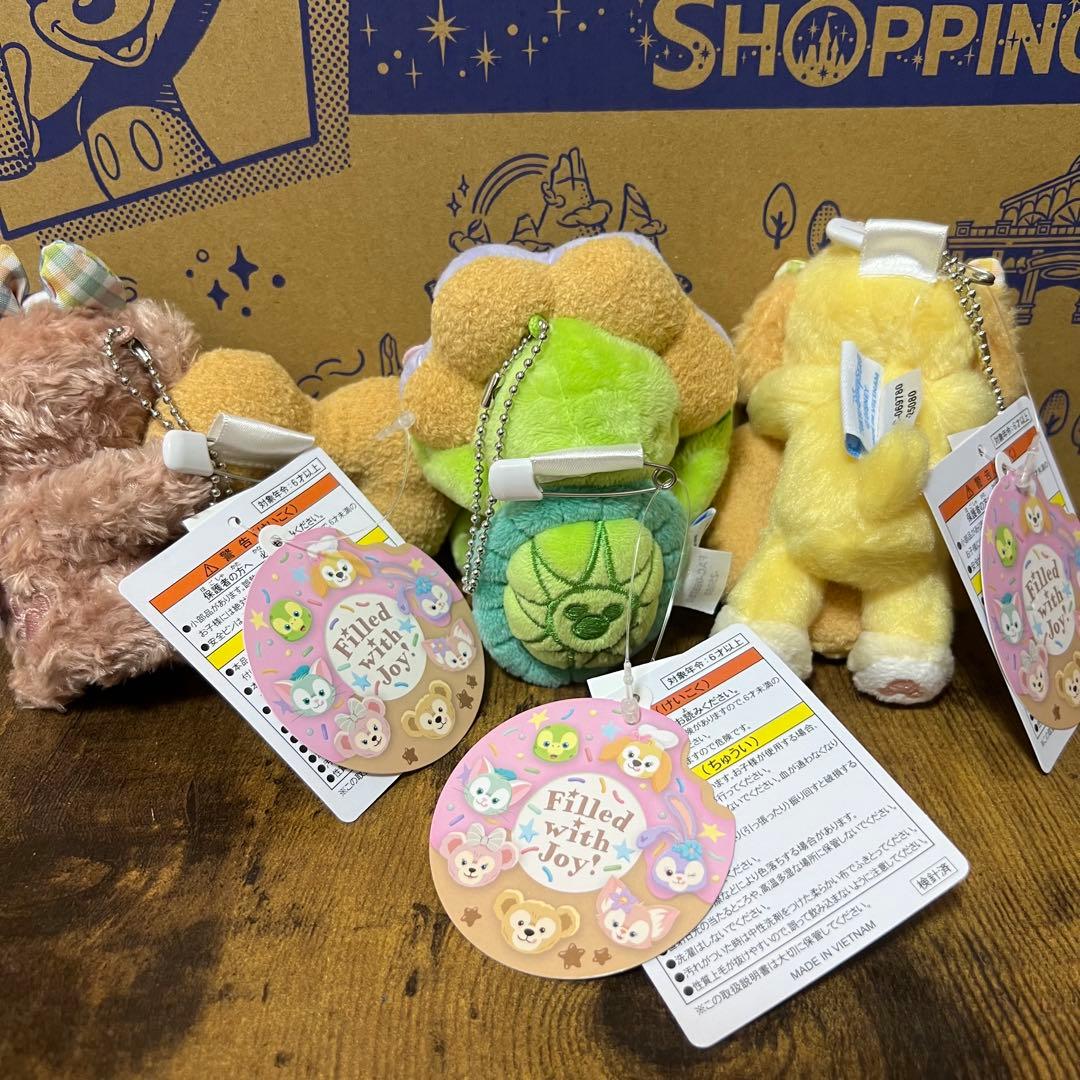 ダッフィー＆フレンズ　フィルドウィズジョイ！　ぬいぐるみバッジ　3点セット