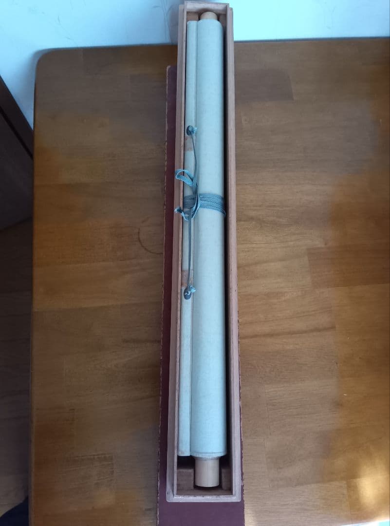 結城素明　題名矢車草　伊勢丹美術部シールあり　二重箱　共箱