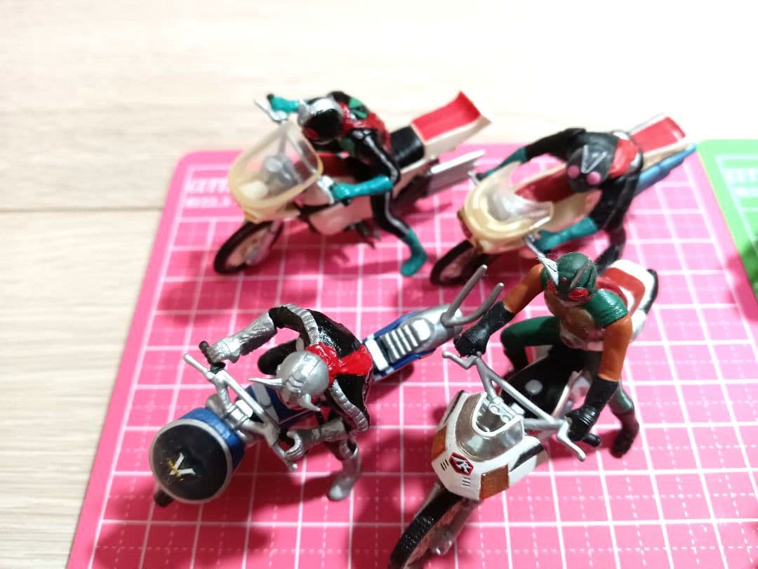 仮面ライダー フィギュアセット 17体セット バイク付き