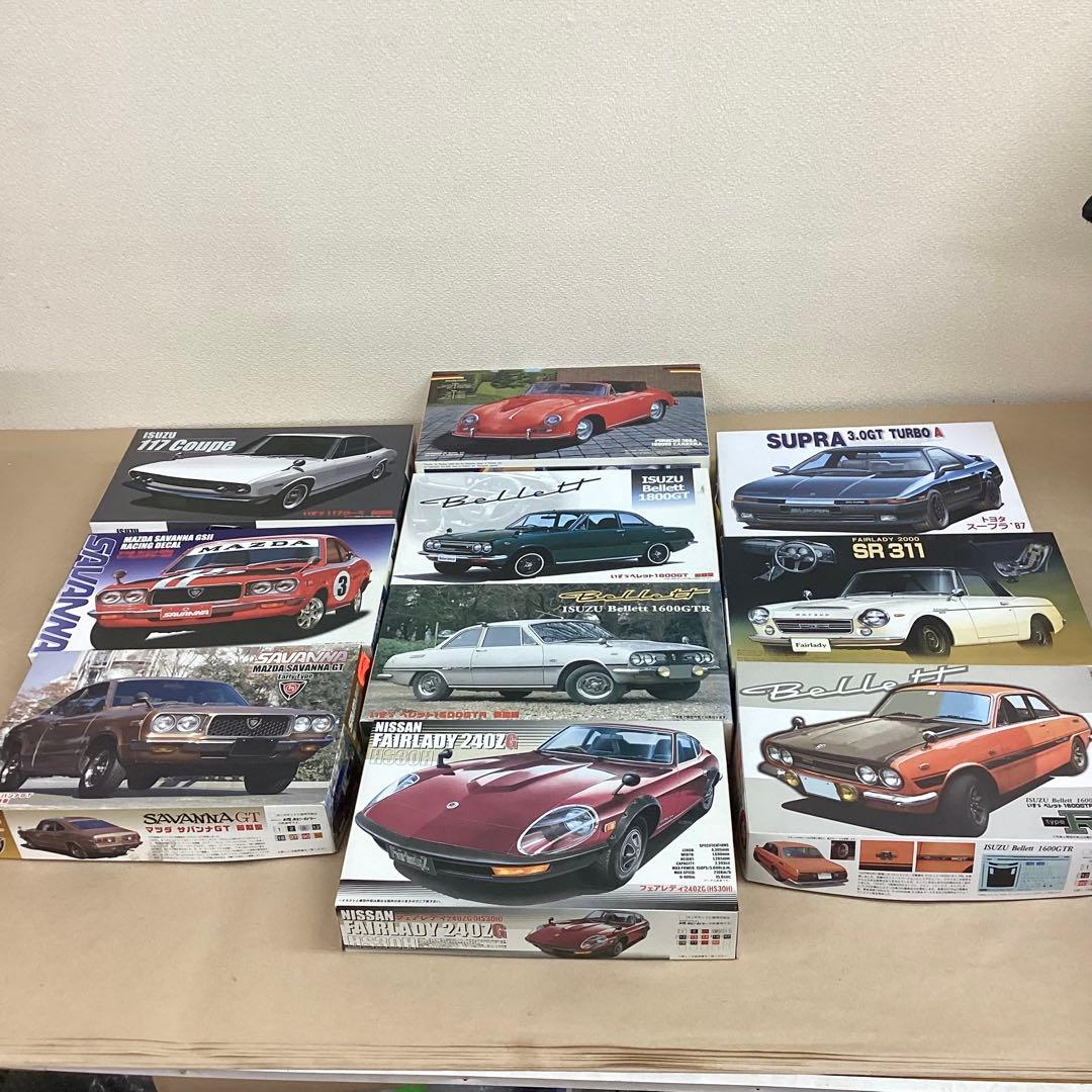 フジミ模型 1/24スケール 旧車・名車プラモ 10点セット 未組立品