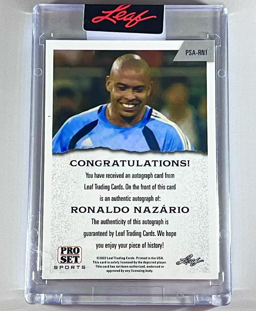 【直筆サイン！世界限定6枚】ロナウド Leaf ブラジル代表 レアル・マドリー