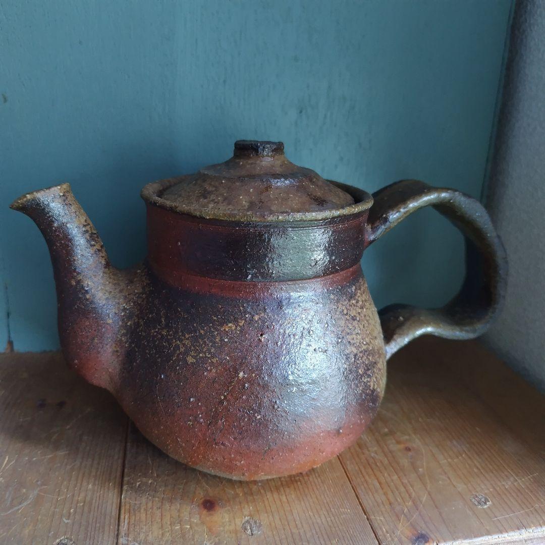 備前焼　ティーポット　珈琲　岡山伝統工芸品　茶器　コーヒー紅茶