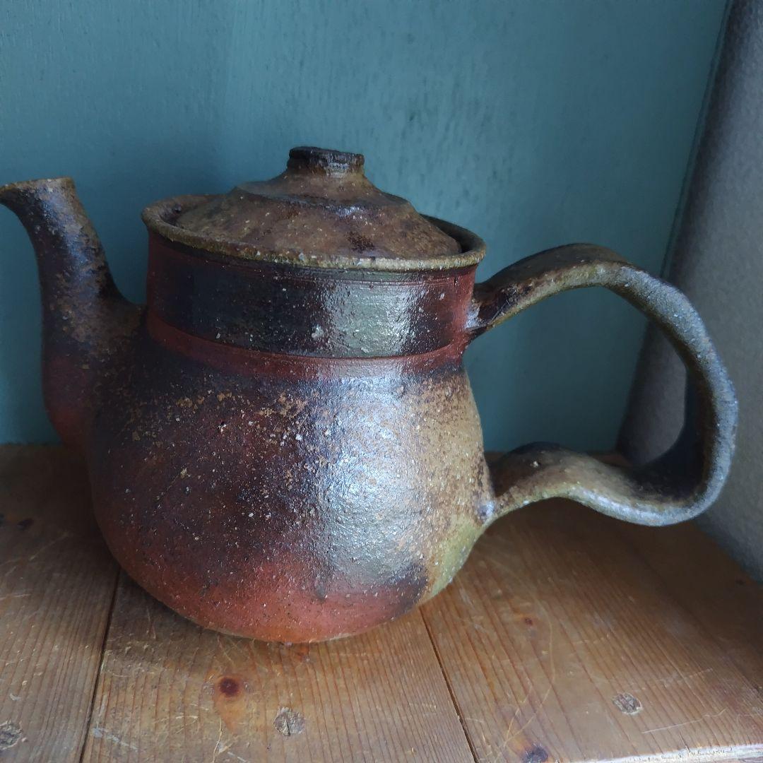 備前焼　ティーポット　珈琲　岡山伝統工芸品　茶器　コーヒー紅茶