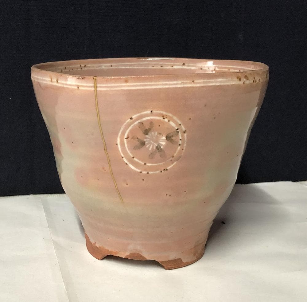 e787 狂言袴 高麗茶碗 真清水蔵六 書付 識箱 銘 『から簫』