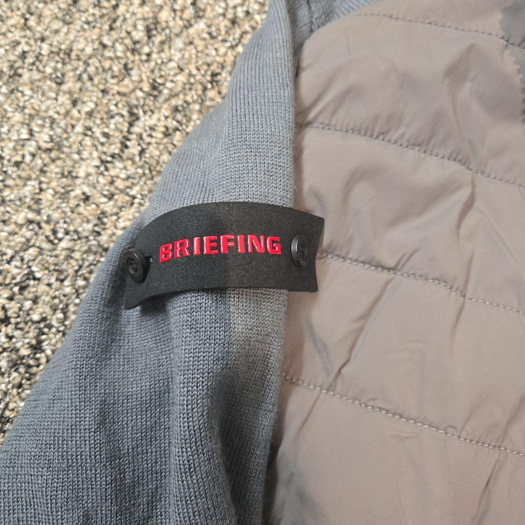BRIEFING ハイブリッドジャケット ダウン Mサイズ グレー/ネイビー