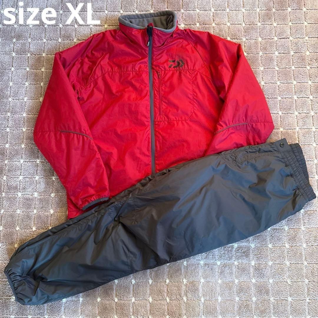 DAIWA ダイワ　ウォームアップスーツ　セットアップ　中　　防寒　釣り