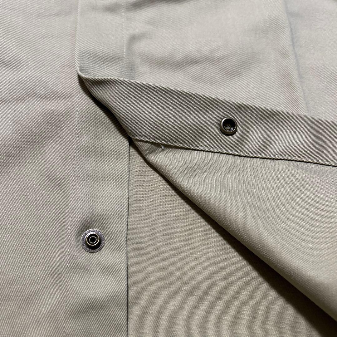 新品　M スカルワークス　トラ　半袖シャツ　ボウリングシャツ　刺繍　ベージュ