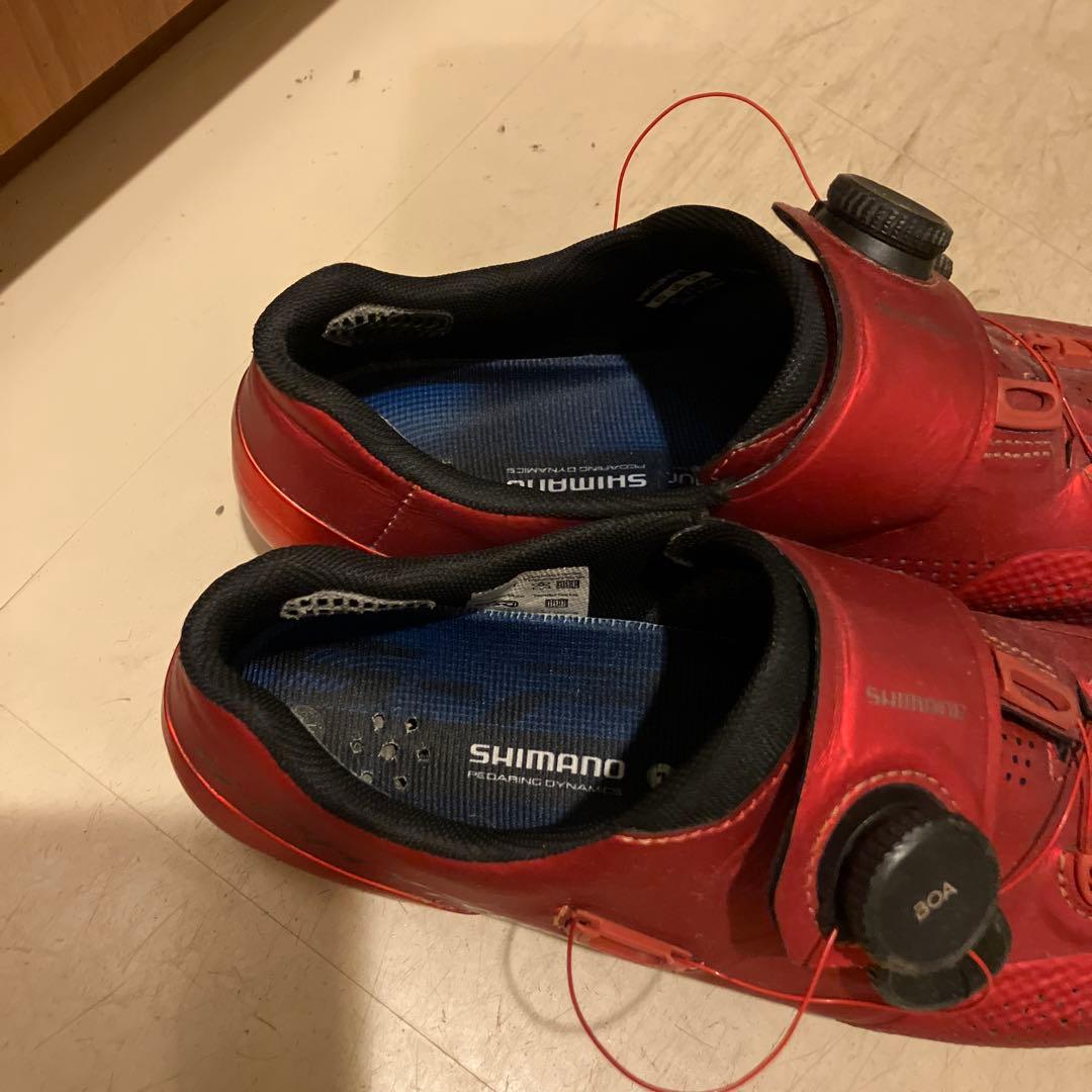 専用です　RC9 シマノ赤ビンディングシューズ