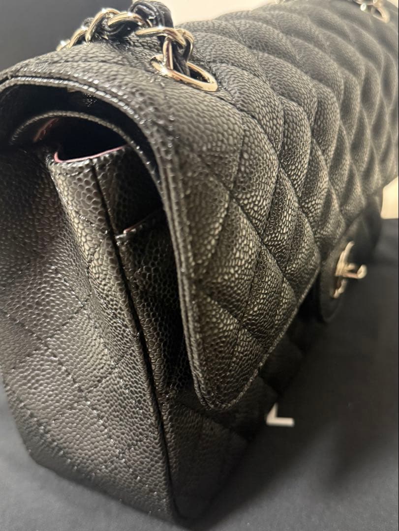 ３１日まで限定価格CHANEL チェーン フラップバッグキャビアスキン 2way