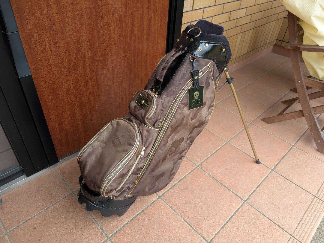 【美品】MARK & LONA ゴルフ　名札付　キャディバッグ