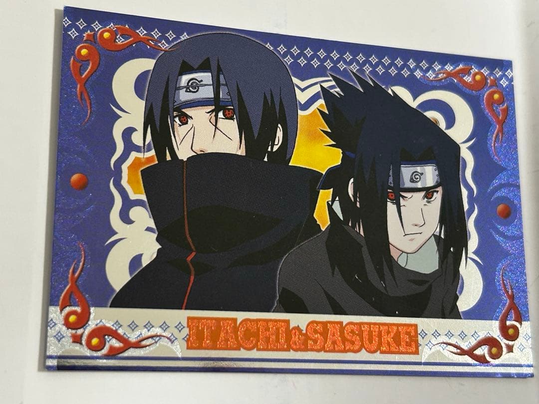 ナルト　カード　NARUTO エッチングカード　うちはイタチ　サスケ