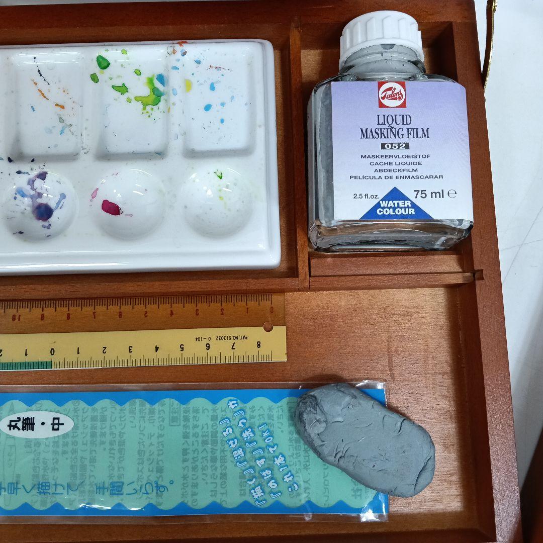 Rembrandt 絵具セット 木製ケース付き　セット上109