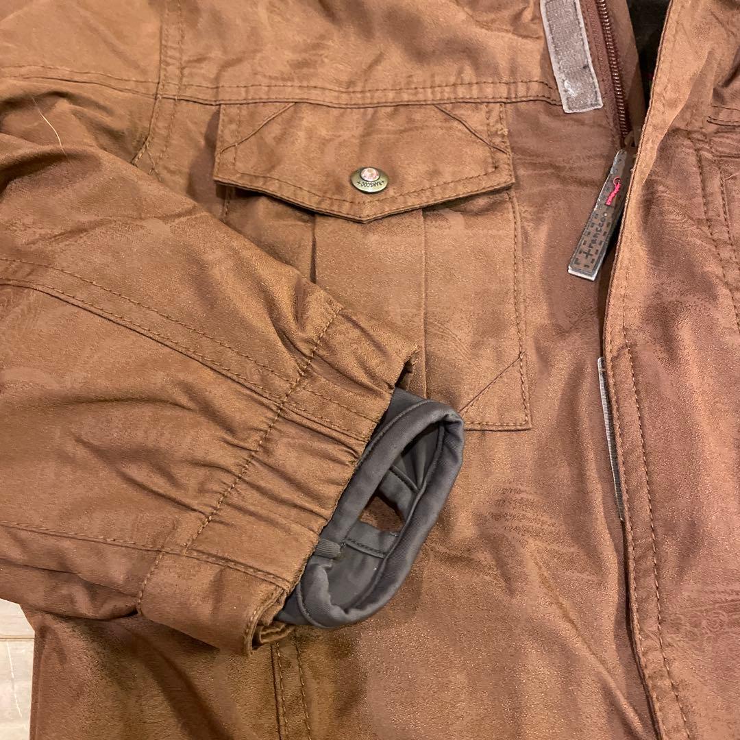 スノーボードウェア　TRANSCOOTレディース　ファー付きフード　ツナギ