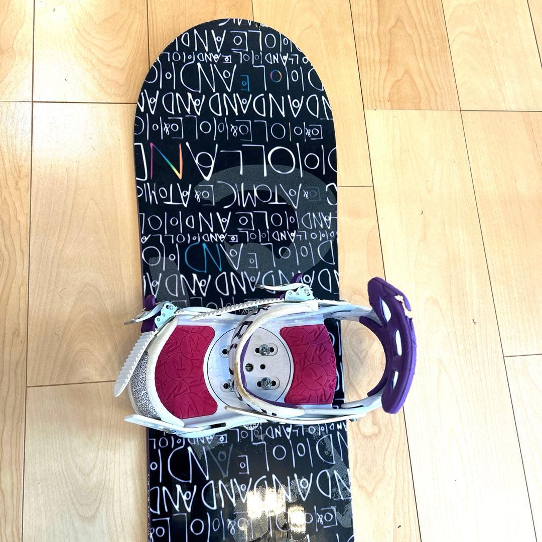 女性用　ATOMIC板147cmロシニョールビンディングの2点セット