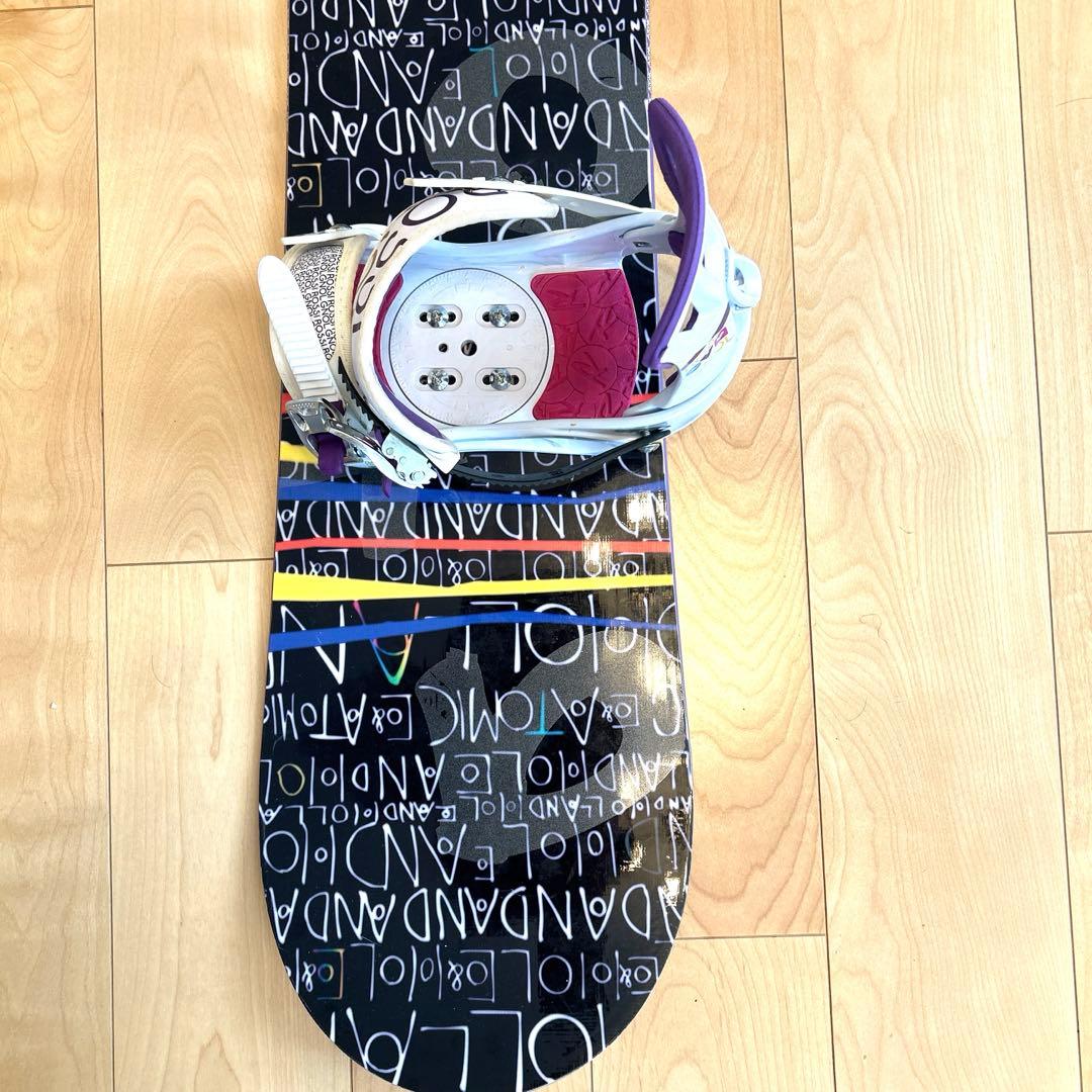 女性用　ATOMIC板147cmロシニョールビンディングの2点セット