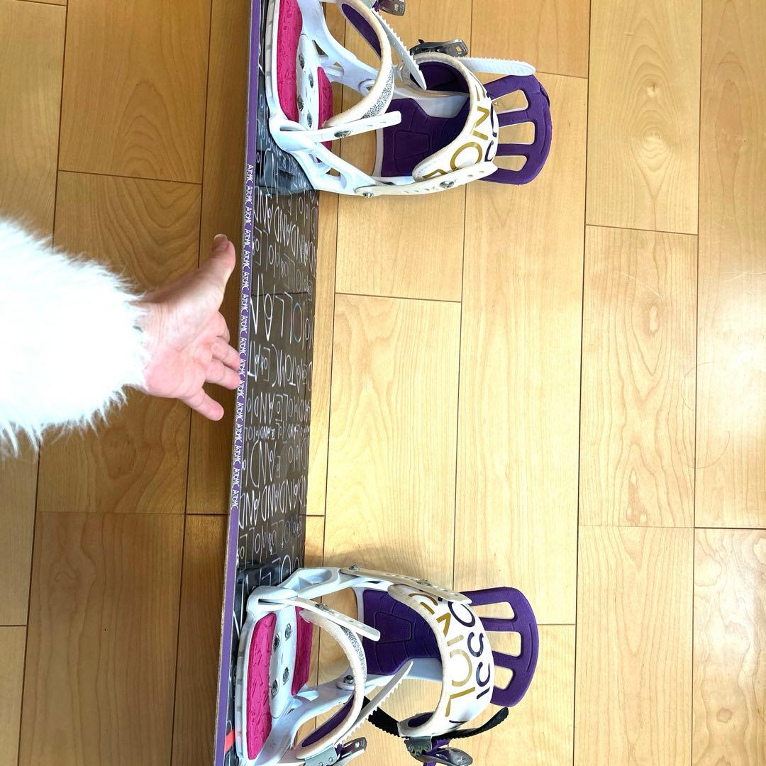 女性用　ATOMIC板147cmロシニョールビンディングの2点セット