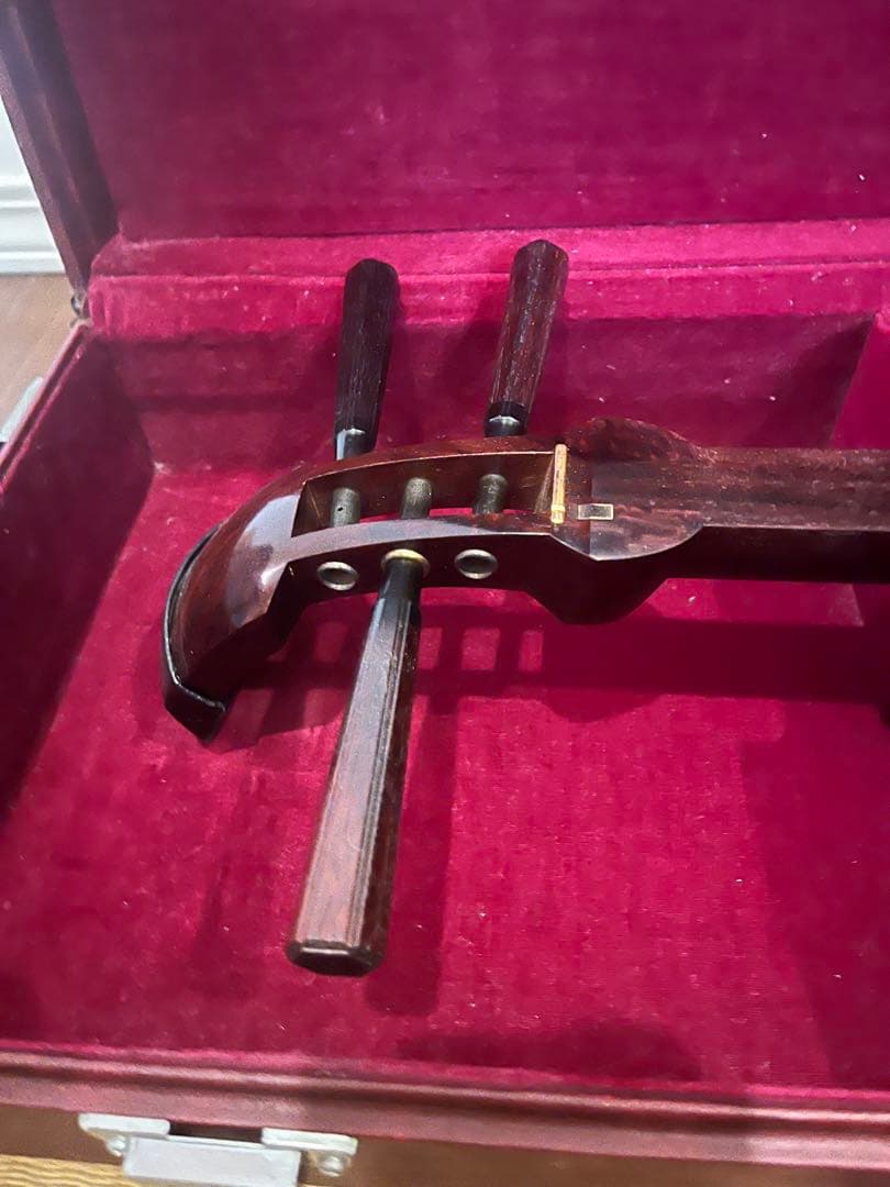 お値引きしました❣️三味線　東さわり　紅木 金細