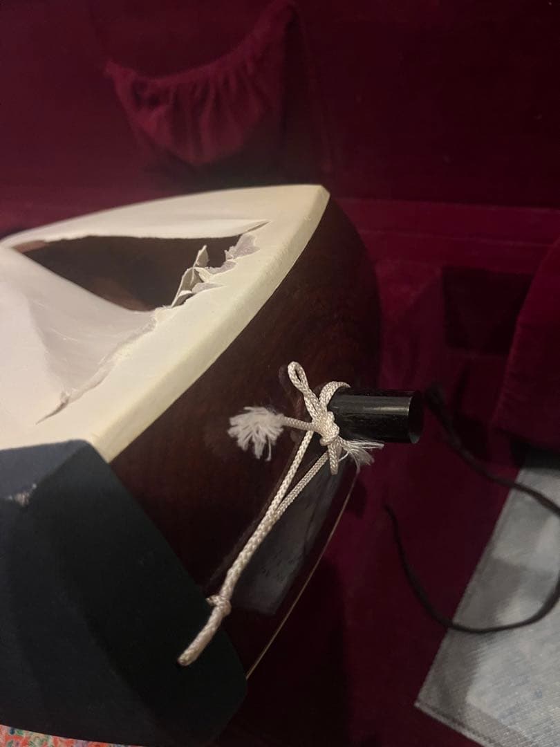 お値引きしました❣️三味線　東さわり　紅木 金細