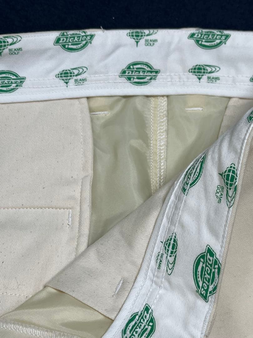 beams golf Dickies オフホワイトパンツ　未使用品