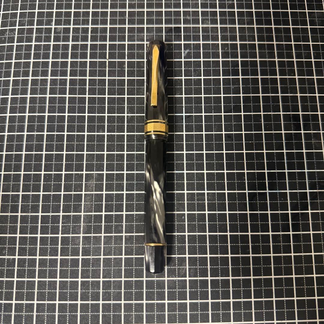 オマス 万年筆 ダーマ グレーマーブル