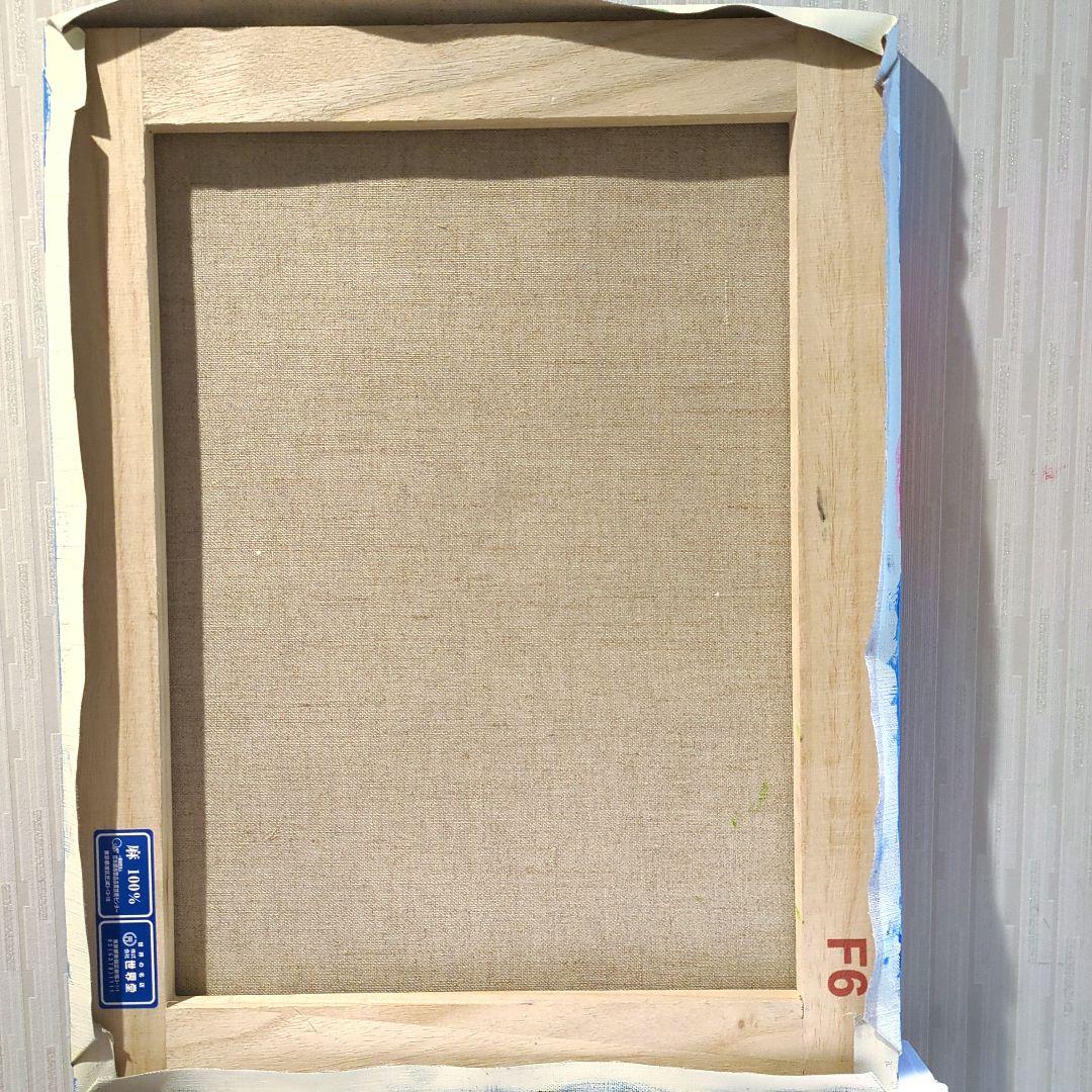 キャンバス油絵　専用　カラフルなお花をたくさん入れた花瓶 happy!