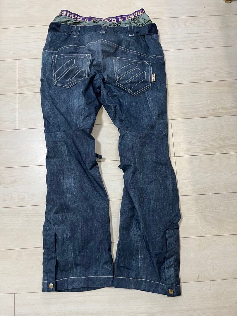 【上下セット】ESTIVO ヒョウ柄 レオパード柄 スノーボードウェア L