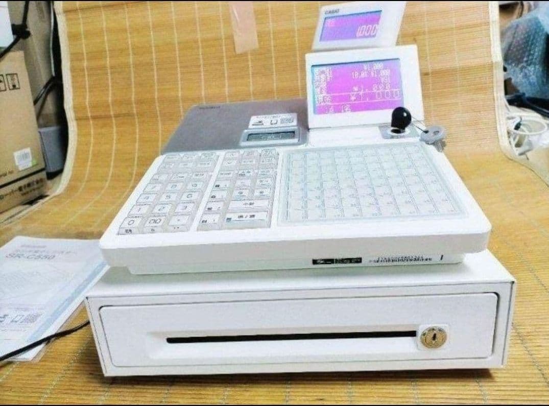 カシオレジスター　SR-CS550　スマホ連携Bluetooth　592259