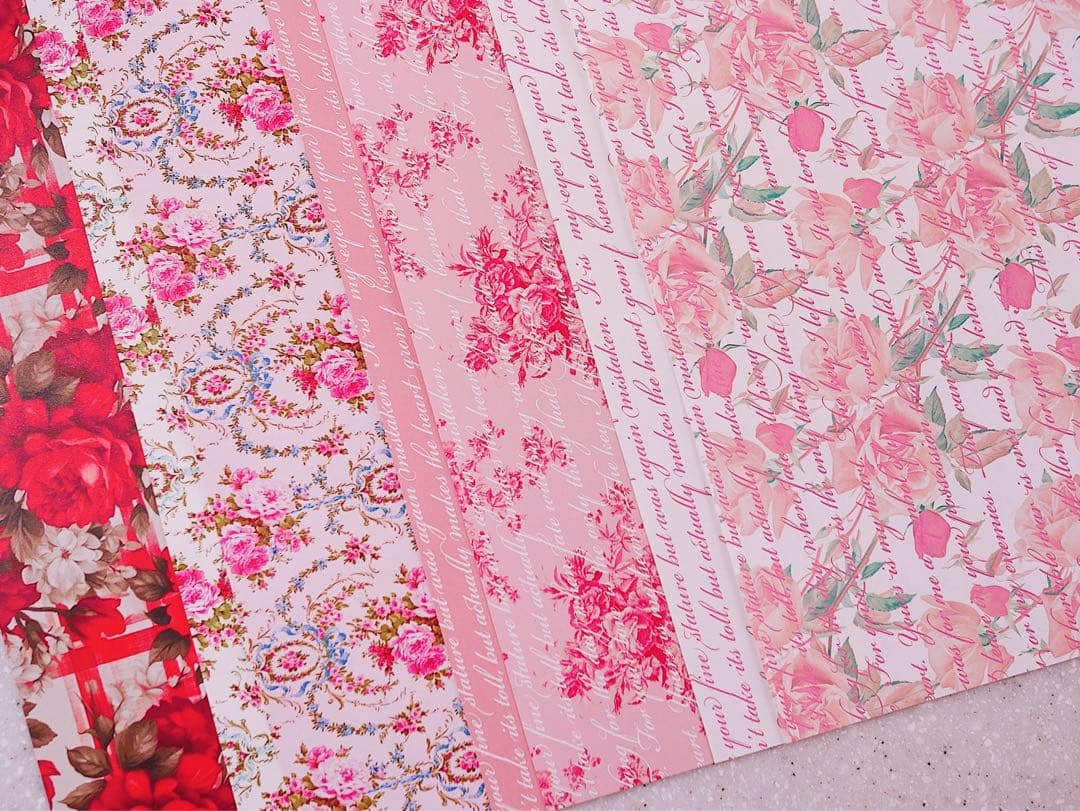 大容量♡感謝set240点+α A4デザインペーパー　コラージュ素材　おすそ分け