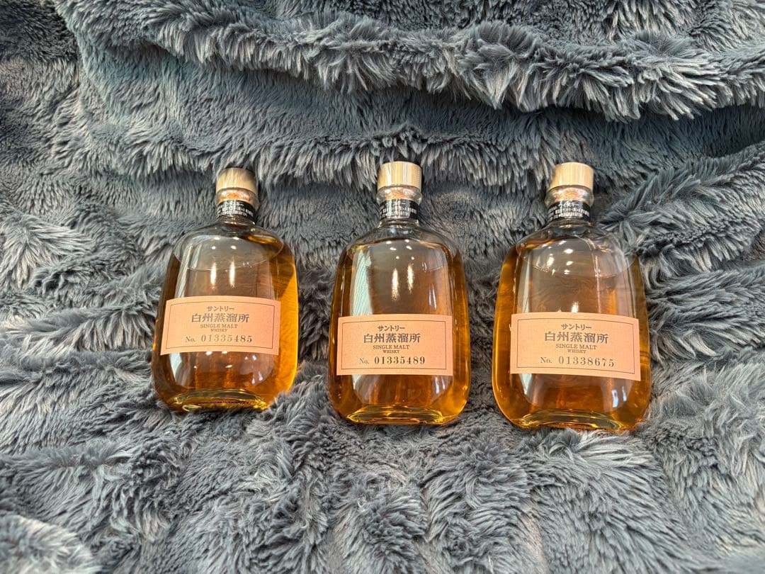 サントリー 白州蒸留所　シングルモルトウイスキー 3本セット　希少品