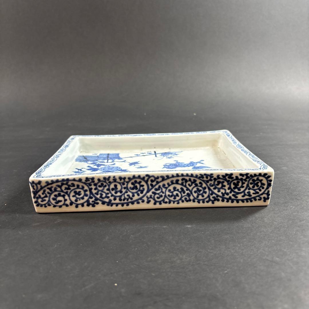 87 セール　水盤　染付　伊万里　九谷　鍋島　中国　南京　唐獅子　牡丹