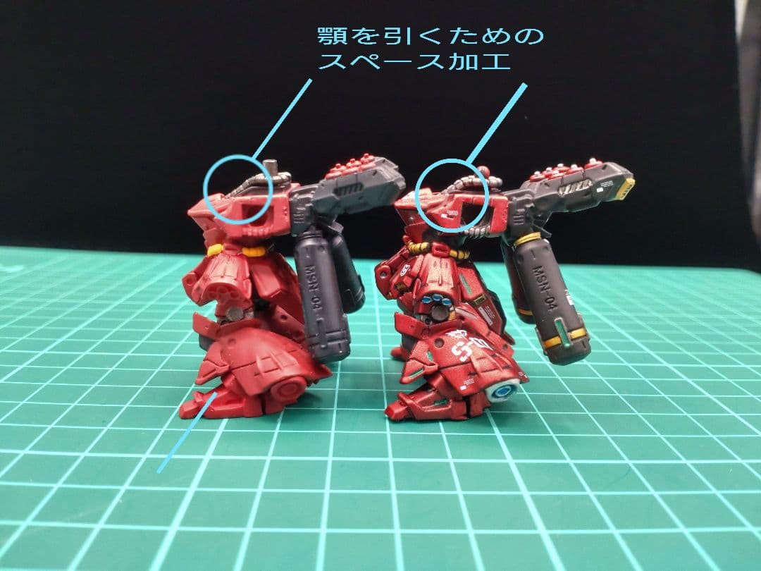 m*i様 ガンダムコンバージ サザビー リペイント完成品