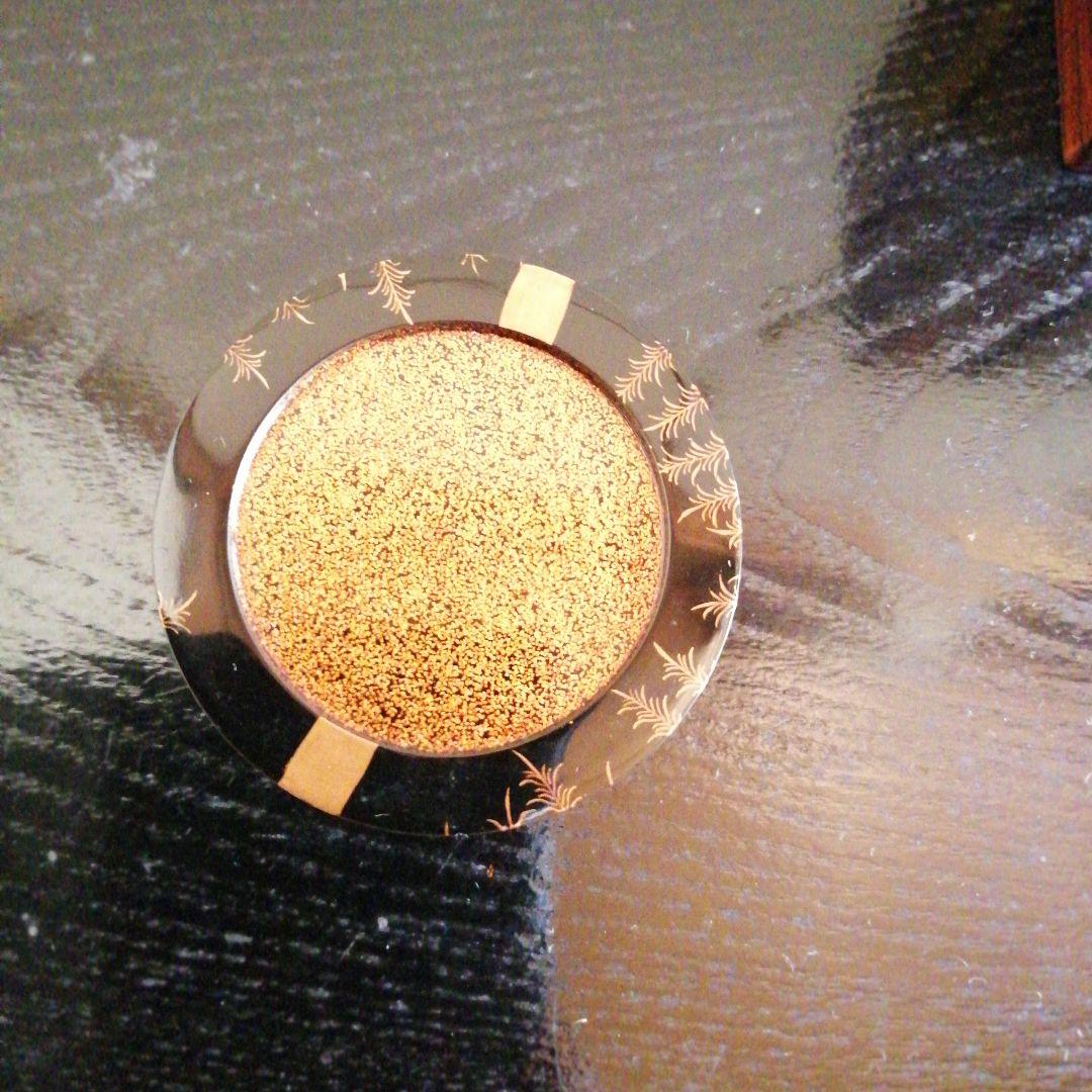 時代　芽吹柳蒔絵細中次