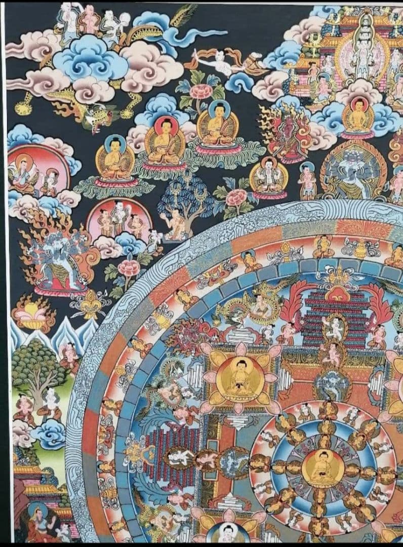 曼荼羅 手描き 肉筆 絵