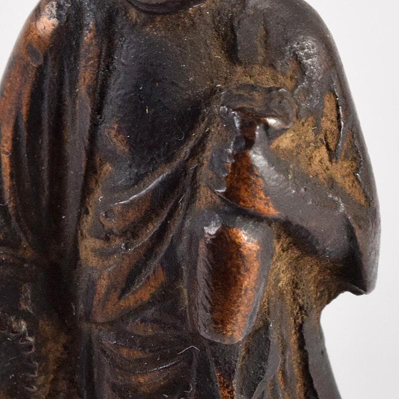 仏教美術　古銅　観音菩薩像　仏像　豆仏　懐中仏　置物　V　R8764