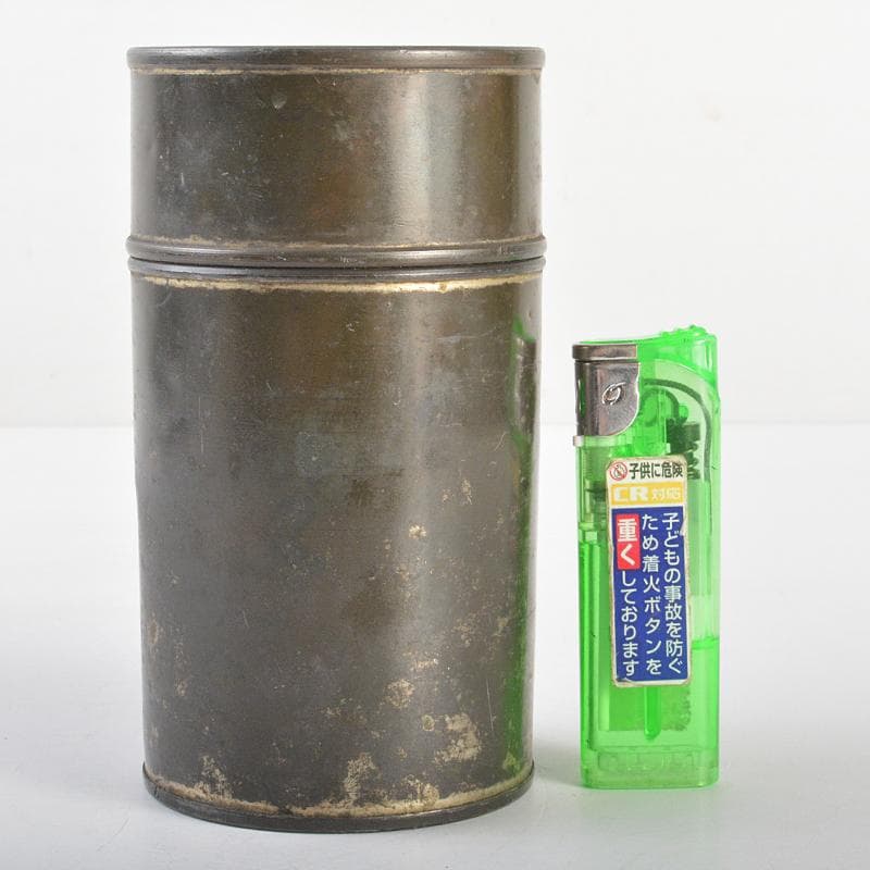 煎茶道具　鮎銅銘　古錫　茶壷　茶心壷　約436g　M　R7379