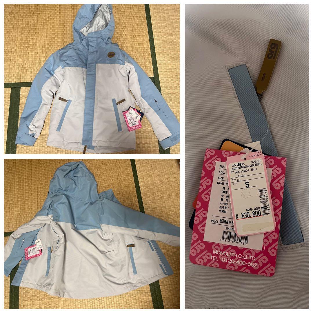新品スノースーツ、未使用、タグ付き。 s size