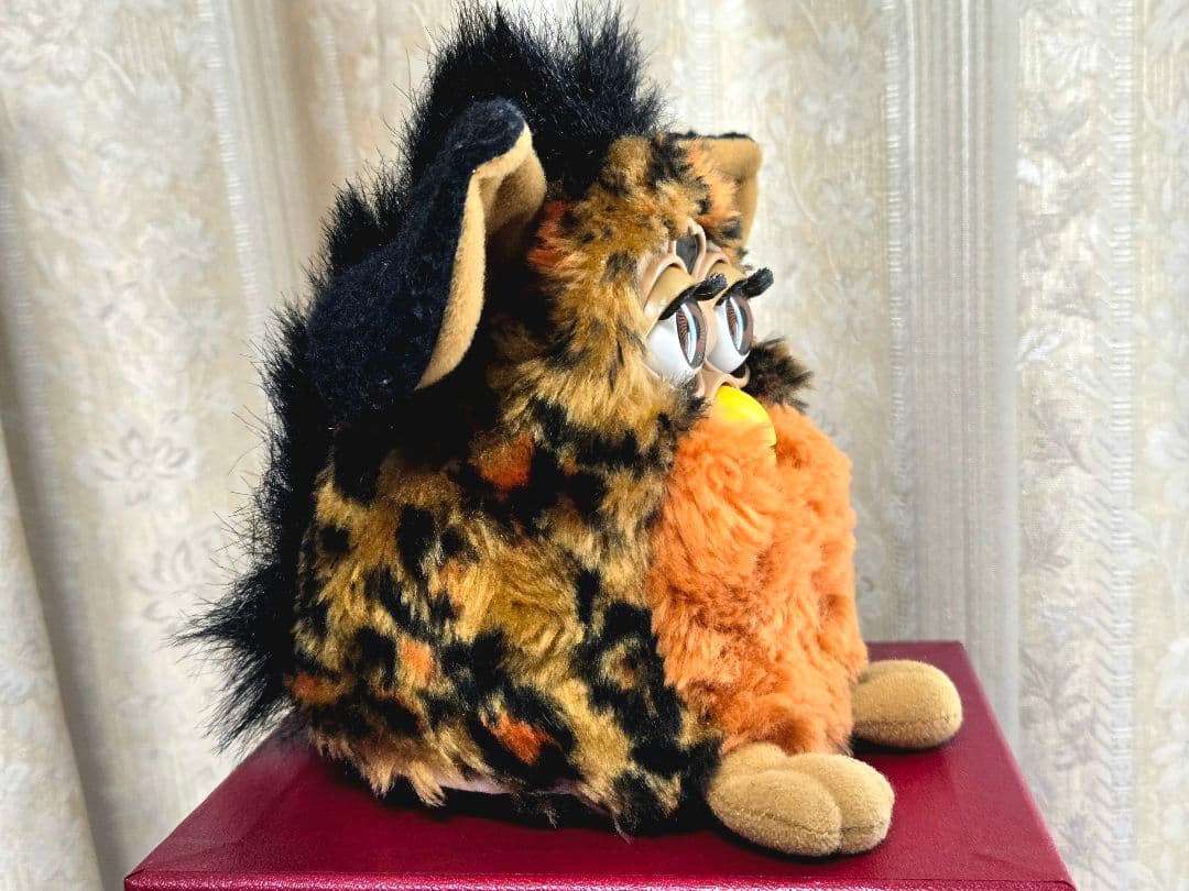 【レア】ファービー ぬいぐるみ ヒョウ柄 レオパード 初期 1998 TOMY